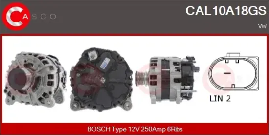 Generator 12 V CASCO CAL10A18GS Bild Generator 12 V CASCO CAL10A18GS