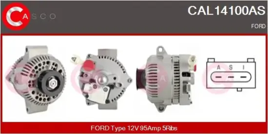 Generator 12 V CASCO CAL14100AS Bild Generator 12 V CASCO CAL14100AS