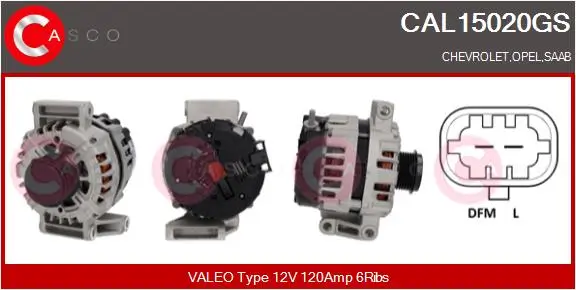 Generator 12 V CASCO CAL15020GS