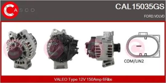 Generator 12 V CASCO CAL15035GS Bild Generator 12 V CASCO CAL15035GS