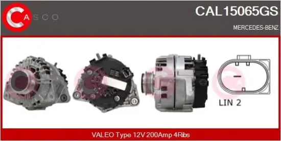 Generator 12 V CASCO CAL15065GS Bild Generator 12 V CASCO CAL15065GS