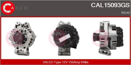 Generator 12 V CASCO CAL15093GS Bild Generator 12 V CASCO CAL15093GS