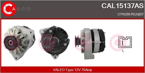 Generator 12 V CASCO CAL15137AS