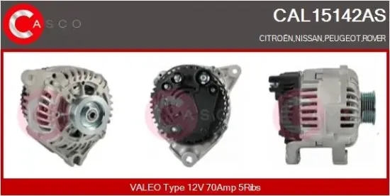 Generator 12 V CASCO CAL15142AS Bild Generator 12 V CASCO CAL15142AS