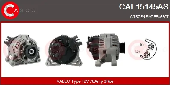Generator 12 V CASCO CAL15145AS