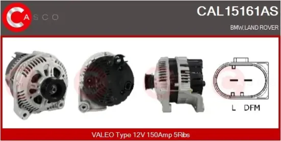 Generator 12 V CASCO CAL15161AS Bild Generator 12 V CASCO CAL15161AS