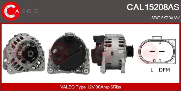 Generator 12 V CASCO CAL15208AS