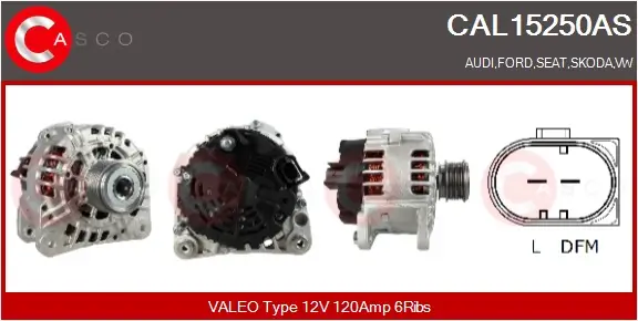 Generator 12 V CASCO CAL15250AS