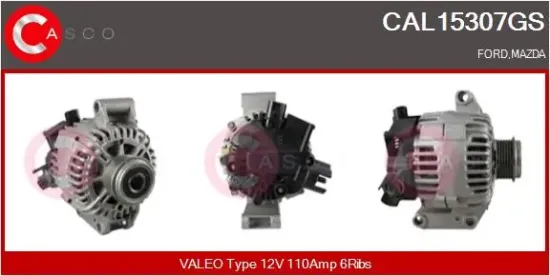 Generator 12 V CASCO CAL15307GS Bild Generator 12 V CASCO CAL15307GS