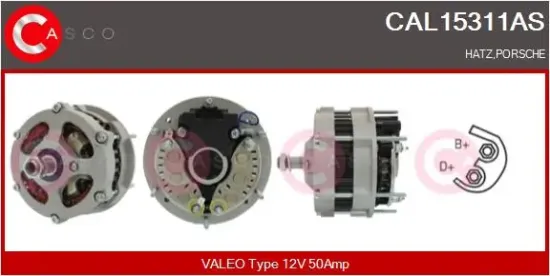 Generator 12 V CASCO CAL15311AS Bild Generator 12 V CASCO CAL15311AS
