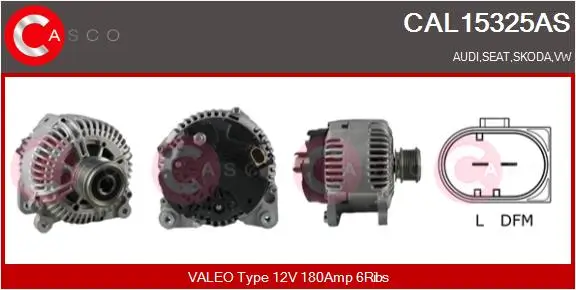 Generator 12 V CASCO CAL15325AS