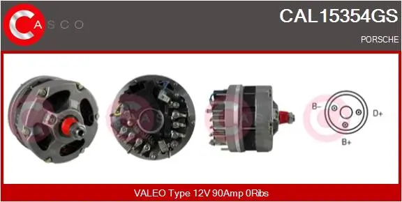 Generator 12 V CASCO CAL15354GS