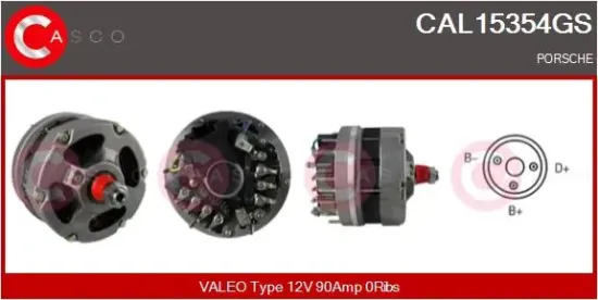 Generator 12 V CASCO CAL15354GS Bild Generator 12 V CASCO CAL15354GS