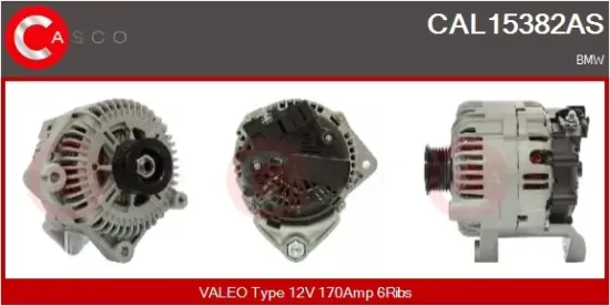 Generator 12 V CASCO CAL15382AS Bild Generator 12 V CASCO CAL15382AS