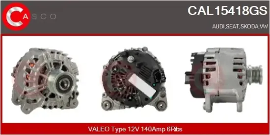 Generator 12 V CASCO CAL15418GS Bild Generator 12 V CASCO CAL15418GS