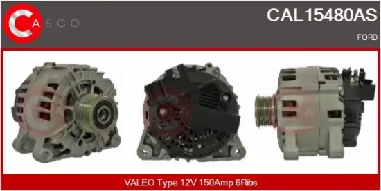 Generator 12 V CASCO CAL15480AS Bild Generator 12 V CASCO CAL15480AS