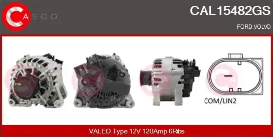 Generator 12 V CASCO CAL15482GS Bild Generator 12 V CASCO CAL15482GS