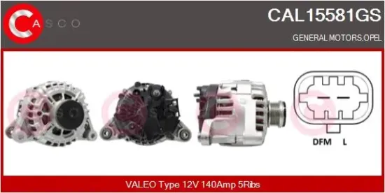 Generator 12 V CASCO CAL15581GS Bild Generator 12 V CASCO CAL15581GS