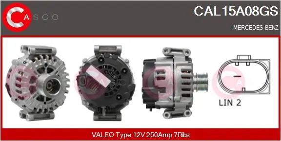 Generator 12 V CASCO CAL15A08GS