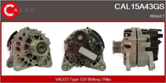 Generator 12 V CASCO CAL15A43GS Bild Generator 12 V CASCO CAL15A43GS