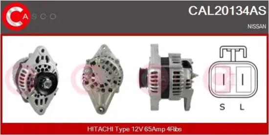 Generator 12 V CASCO CAL20134AS Bild Generator 12 V CASCO CAL20134AS