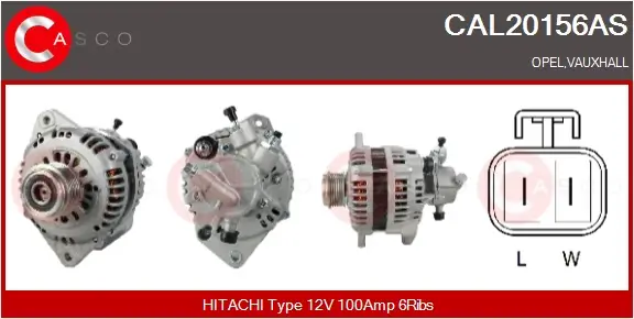 Generator 12 V CASCO CAL20156AS