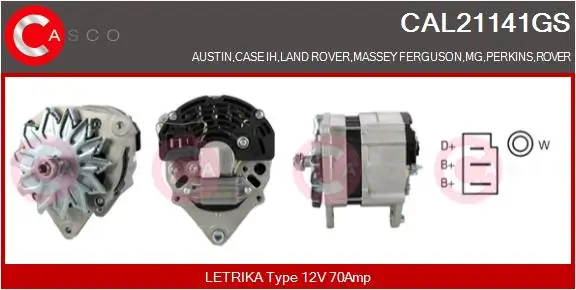 Generator 12 V CASCO CAL21141GS
