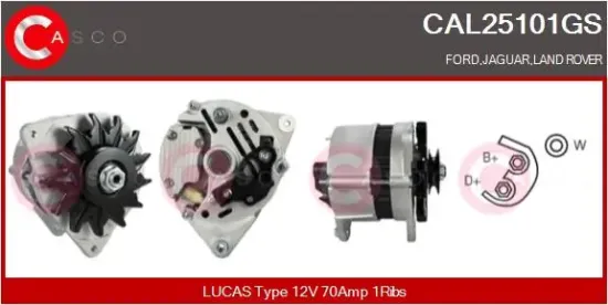 Generator 12 V CASCO CAL25101GS Bild Generator 12 V CASCO CAL25101GS