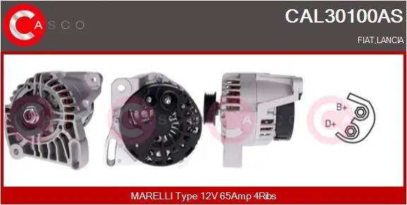 Generator 12 V CASCO CAL30100AS