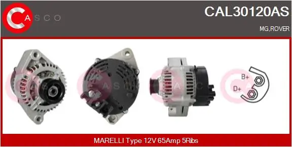 Generator 12 V CASCO CAL30120AS