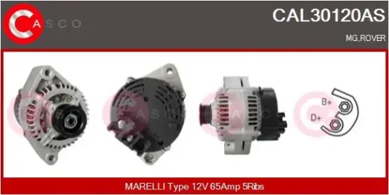 Generator 12 V CASCO CAL30120AS Bild Generator 12 V CASCO CAL30120AS