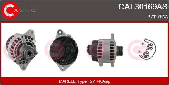 Generator 12 V CASCO CAL30169AS