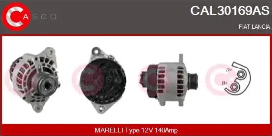 Generator 12 V CASCO CAL30169AS Bild Generator 12 V CASCO CAL30169AS