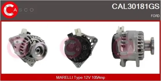 Generator 12 V CASCO CAL30181GS Bild Generator 12 V CASCO CAL30181GS