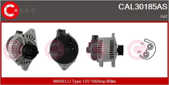Generator 12 V CASCO CAL30185AS Bild Generator 12 V CASCO CAL30185AS