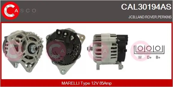 Generator 12 V CASCO CAL30194AS