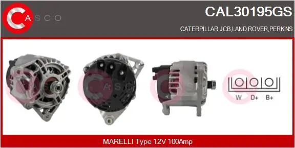 Generator 12 V CASCO CAL30195GS