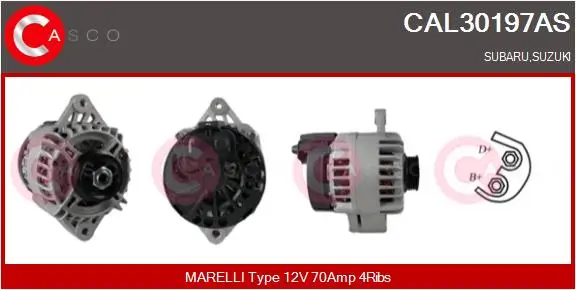 Generator 12 V CASCO CAL30197AS