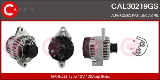 Generator 12 V CASCO CAL30219GS Bild Generator 12 V CASCO CAL30219GS