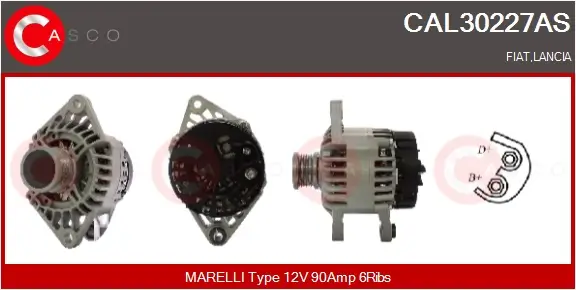 Generator 12 V CASCO CAL30227AS