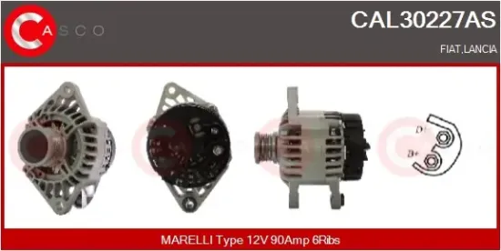 Generator 12 V CASCO CAL30227AS Bild Generator 12 V CASCO CAL30227AS