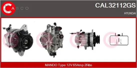 Generator 12 V CASCO CAL32112GS Bild Generator 12 V CASCO CAL32112GS