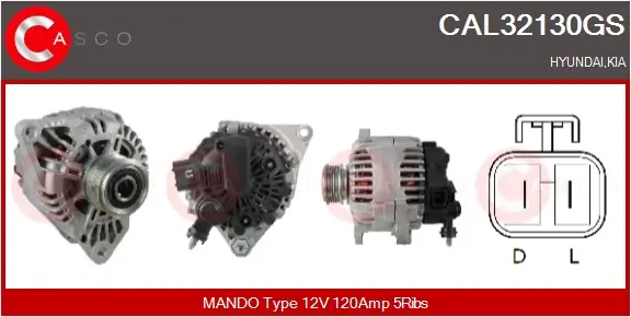 Generator 12 V CASCO CAL32130GS