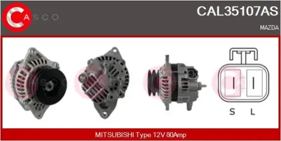 Generator 12 V CASCO CAL35107AS Bild Generator 12 V CASCO CAL35107AS