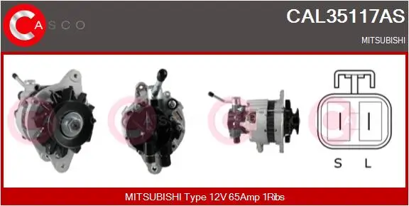 Generator 12 V CASCO CAL35117AS