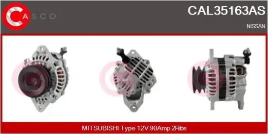 Generator 12 V CASCO CAL35163AS Bild Generator 12 V CASCO CAL35163AS