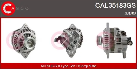 Generator 12 V CASCO CAL35183GS