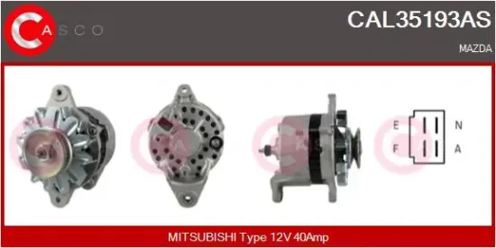Generator 12 V CASCO CAL35193AS Bild Generator 12 V CASCO CAL35193AS