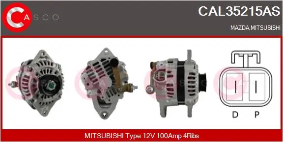 Generator 12 V CASCO CAL35215AS