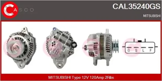 Generator 12 V CASCO CAL35240GS Bild Generator 12 V CASCO CAL35240GS